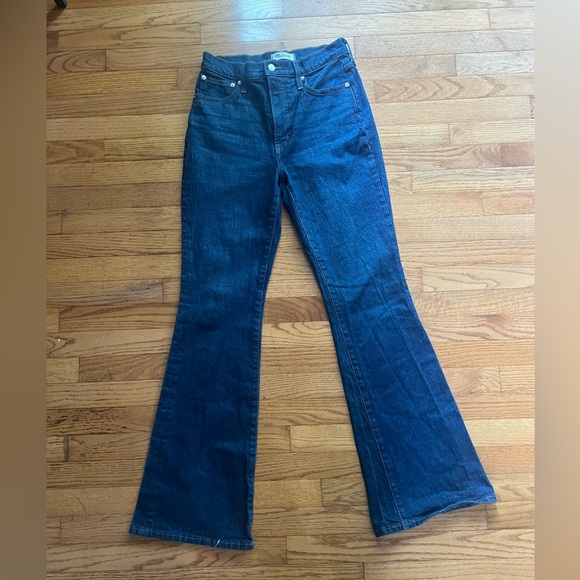 Madewell The Perfect Vintage Flare Dark Wash Jeans 27 X 33 - Picture 3 of 6
